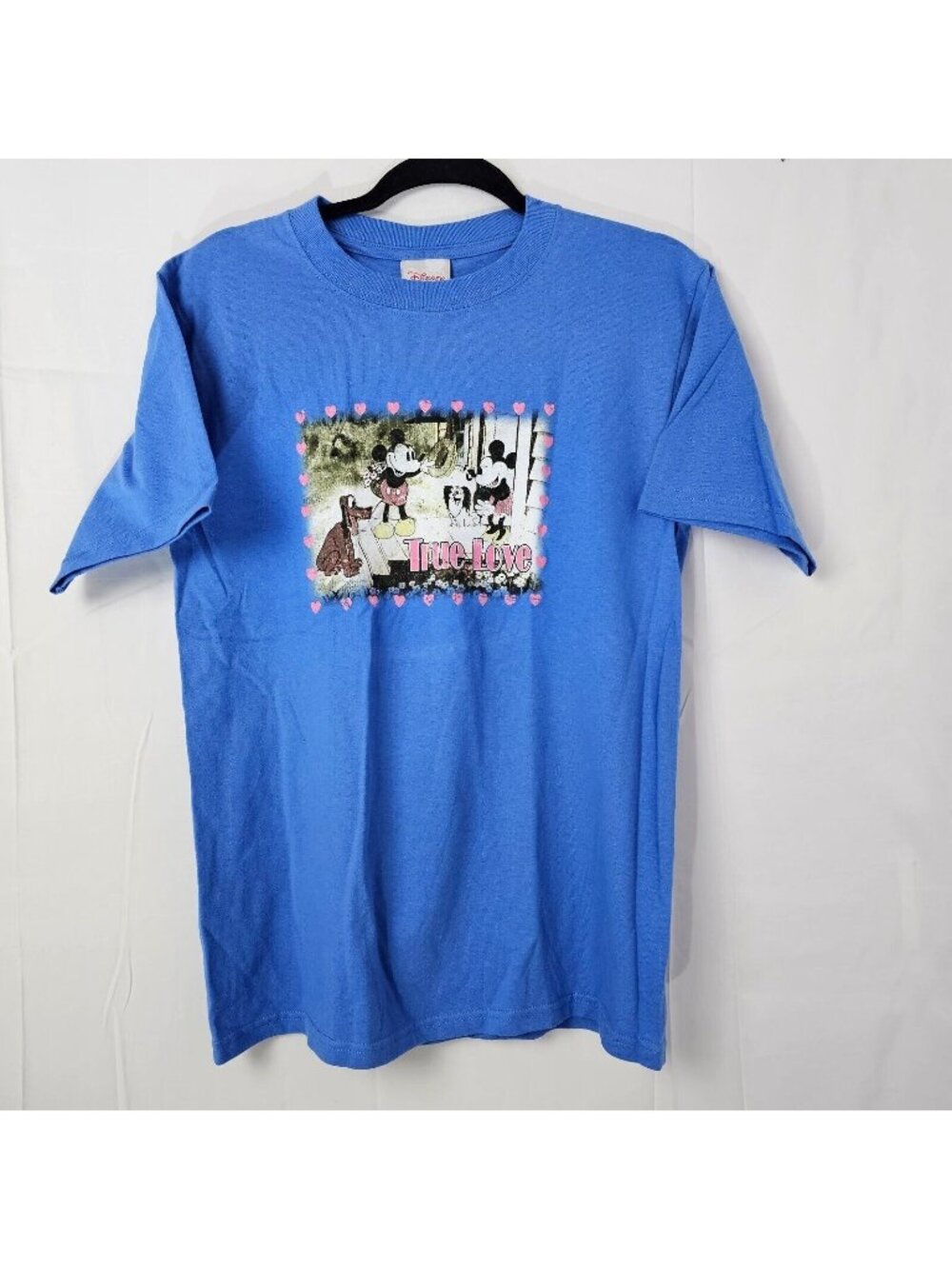 Y2K Disney Store T Shirt Mens Small Mickey Minnie True Love Graphic Made in USA